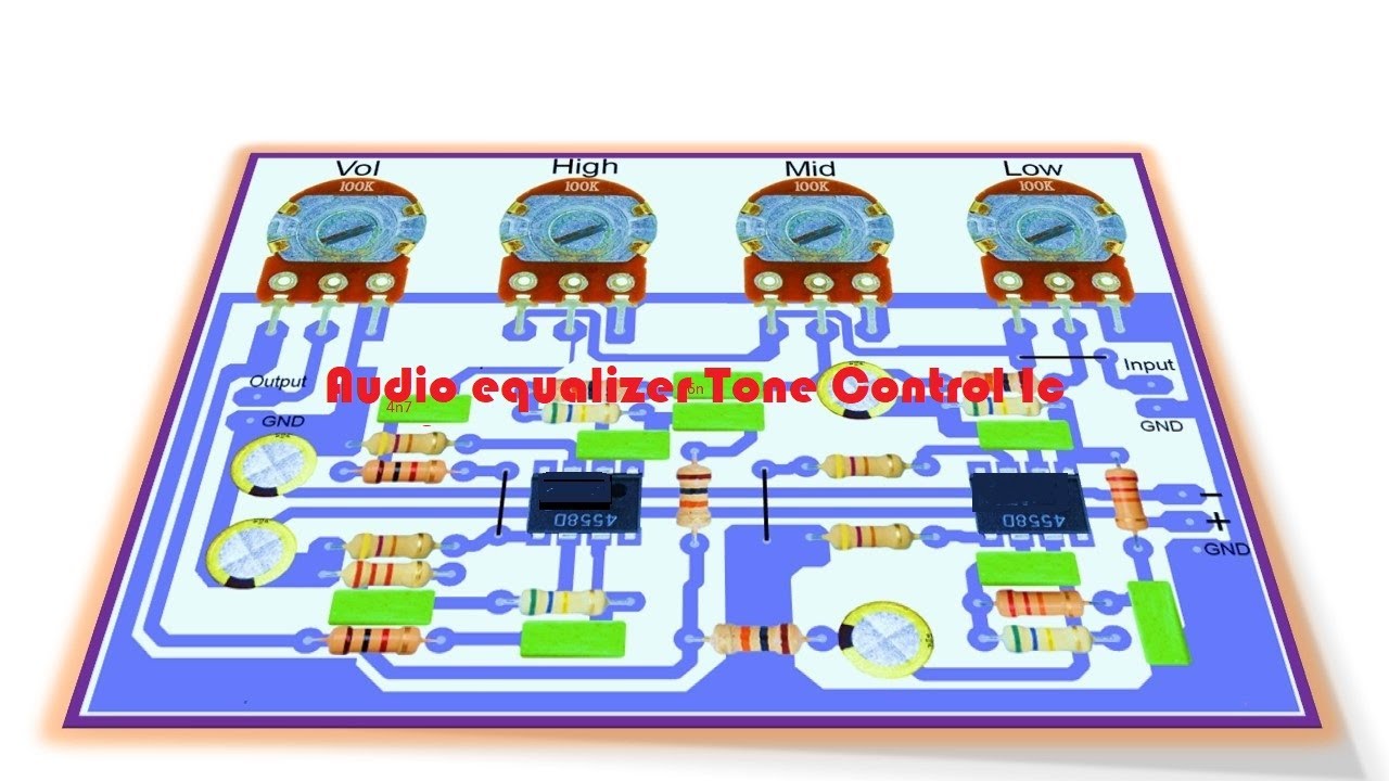 4558 ic Audio equalizer Tone Control