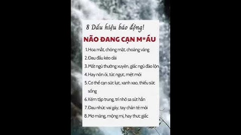 8 Dấu Hiệu Báo Động Não Đang Thiếu Máu #dsdaiminh #health #shorts