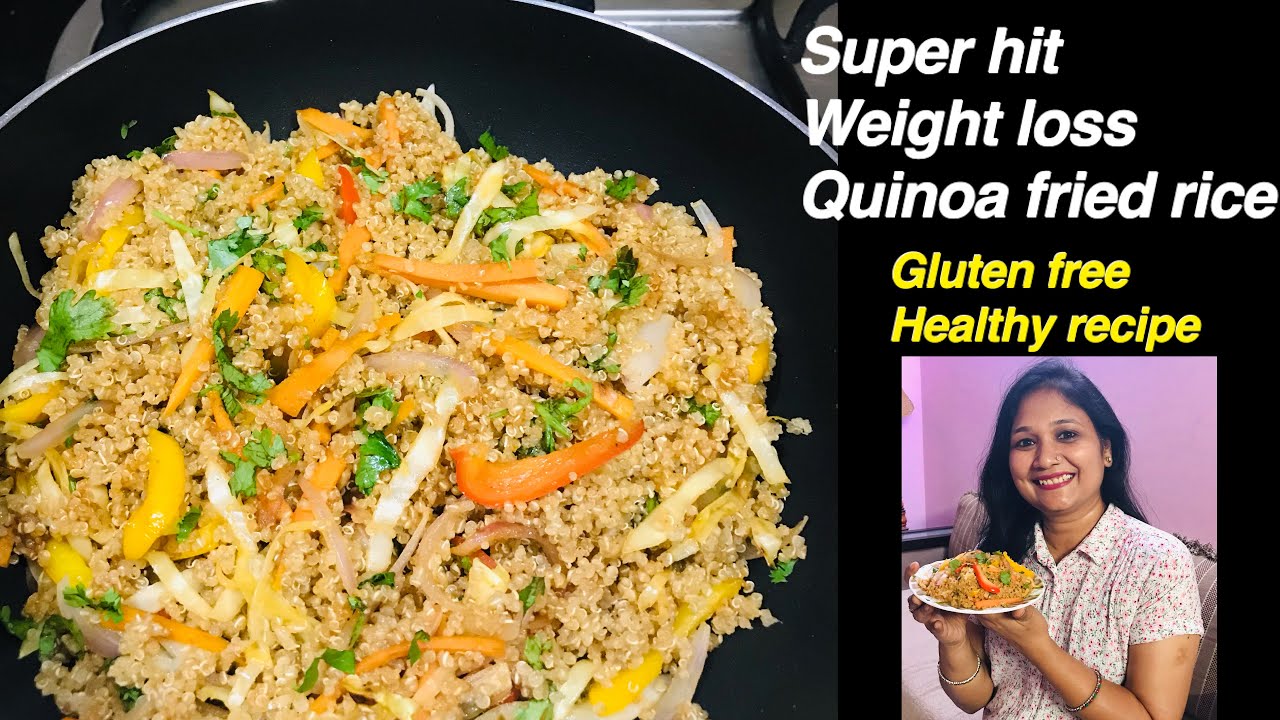 Fried Quinoa Rice Weight loss recipe, healthy & Gluten free ,Chinese
