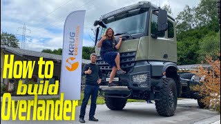 First steps on how to build Overland Truck Mercedes Arocs 4x4 with Subframe ► | Krug XP trade Show screenshot 5