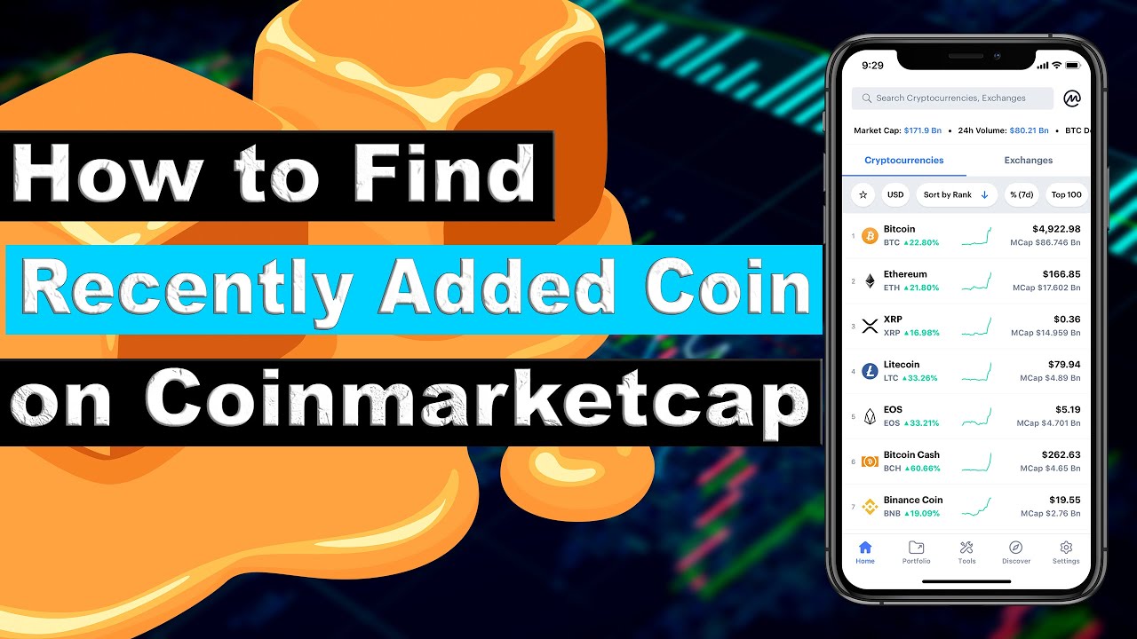 how to see recent added cryptocurrency on coinmarketcap
