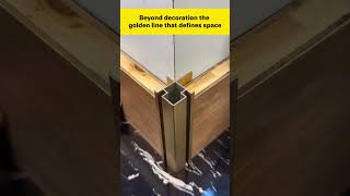 Beyond decoration, the golden line that defines space #interior #construction #architecture