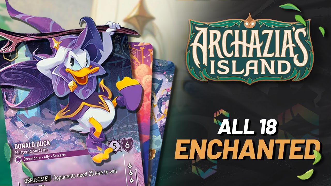 ENCHANTED CARDS ARCHAZIA'S ISLAND! | All 18 Disney Lorcana Enchanted Cards ENCHANTED CARDS ARCHAZIA'S ISLAND! | All 18 Disney Lorcana Enchanted Cards