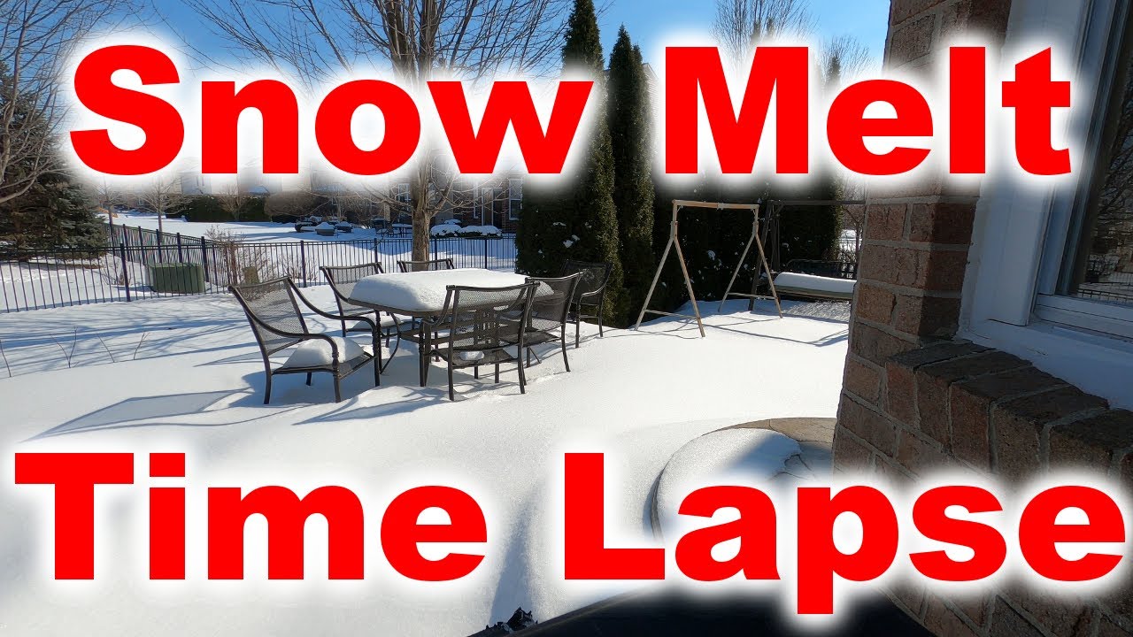 6-Day Snow Melt Time Lapse in my Backyard - YouTube