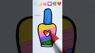 ❄️🌙🐽💟🌿❤️ satisfying creative art #shorts #ytshorts #colouring #drawing #trending #viral #satisfying