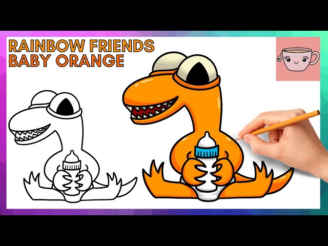 Rainbow Friends Purple Comic  Cute little drawings, Drawings of