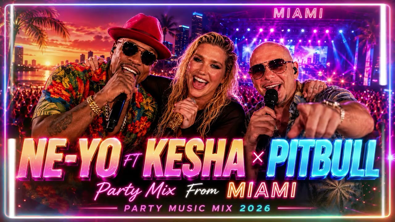 Pitbull single remix シングル　ne-yo kesha DJ turn it up tonight | Music Party MIX | Ne-Yo x Kesha Ft Pit