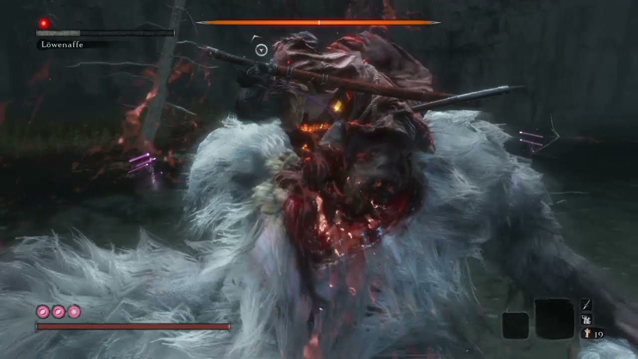 Guardian Ape NO HIT Fight - Sword Only, No Items - Sekiro