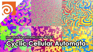 Houdini Algorithmic Live #067 - Cyclic Cellular Automata