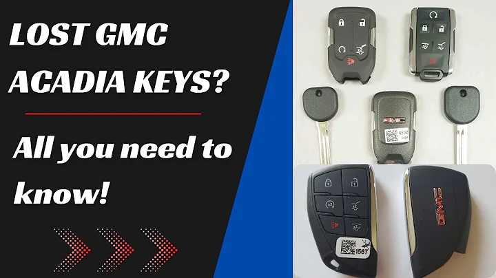 GMC Acadia Key Replacement - How to Get a New Key. (Tips to Save Money, Costs, Keys & More.)