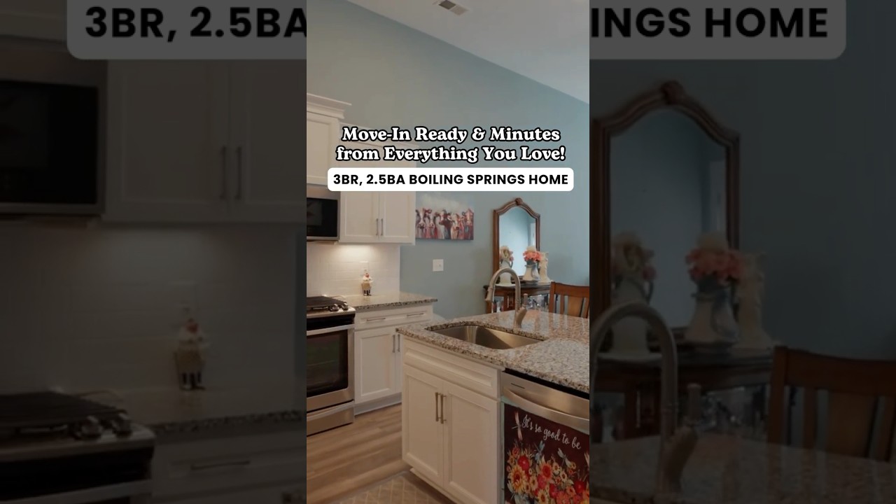 Tour This Upgraded Boiling Springs Home Under $280K | 1308 Summer Gold Way Walkthrough