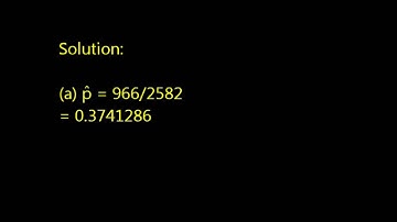 Statistical Question Solution
