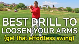 BEST GOLF DRILL TO LOOSEN UP YOUR ARMS FOR AN EFFORTLESS GOLF SWING screenshot 4