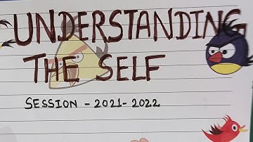 UNDERSTANDING THE SELF(B.Ed 1st YEAR ASSIGNMENT)