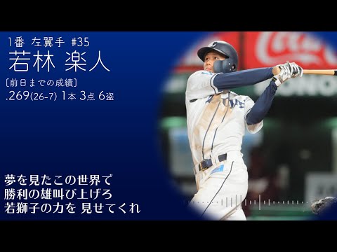 2021年4月14日 埼玉西武ライオンズのスタメンで1-9
