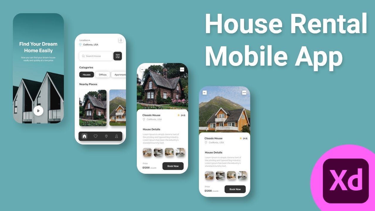 house-rental-mobile-app-design-and-prototype-youtube