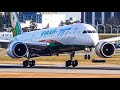 (4K) Golden Hour Arrivals FT. A220 & 737 MAX | Plane Spotting at Vancouver YVR