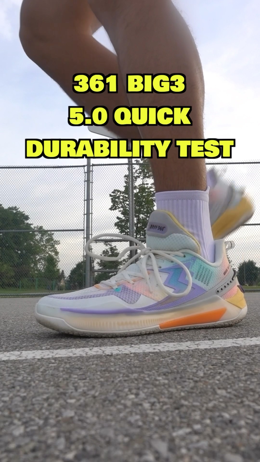 361 BIG3 5.0 Quick Outdoor Durability Test! 💪🏼 #basketballshoes