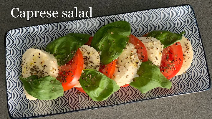 Italian Caprese salad | Easy & delicious tomato Mozzarella salad | Caprese salad without balsamic |