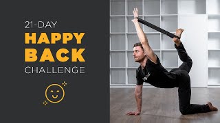 21-Day Happy Back Challenge! (yoga for back pain)