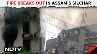 Assam Silchar News | Fire Breaks Out In Assam, Students Climb Down Pipes To Escape | Other News