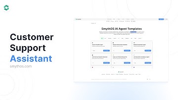 Customer Support Assistant by SmythOS | AI Agent Template for Support Automation