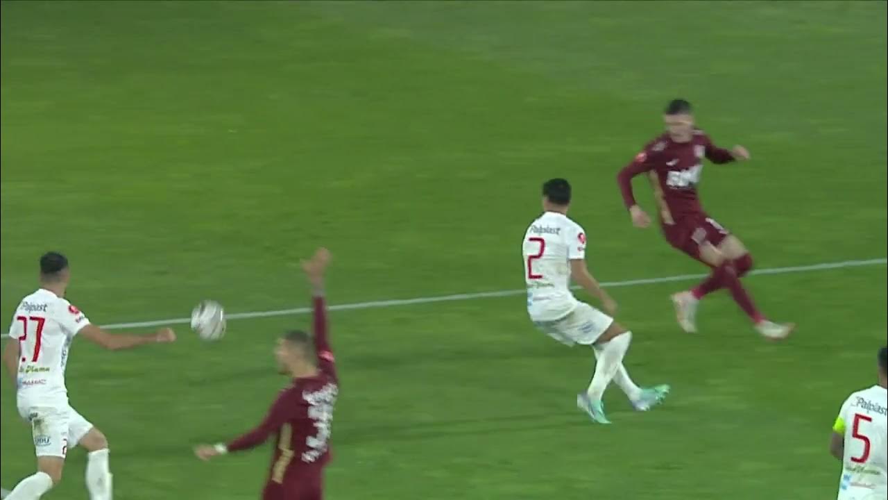 Fază controversată în Hermannstadt - CFR Cluj! Gol anulat de VAR pentru  sibieni, după un moment incredibil - Antena Sport