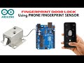make your own fingerprint door lock system using arduino! #arduino 