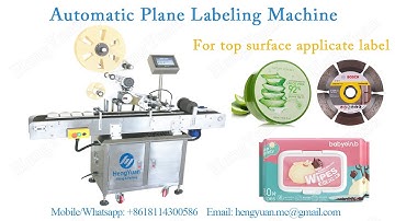 Automatic Plane Labeling Machine for top surface applicate label