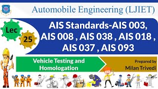 L 25 AIS-AIS003,AIS008,AIS 038,AIS 018,AIS 03,AIS093 I Vehicle Testing and Homologation I Automobile