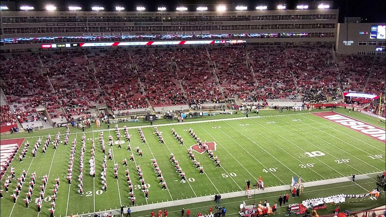 Wisconsin Marching Band Army Game National Anthem and Pregame Show Oct