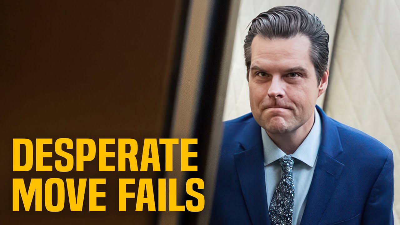 PANICKED Matt Gaetz SUES to stop ethics report but it's TOO LATE