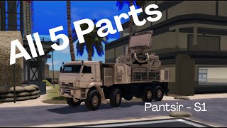 All 5 parts of the Pantsir S1