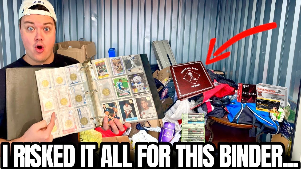 I FOUND OLD SPORTS CARDS AND COINS IN ABANDONED STORAGE UNIT! - YouTube