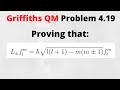 Griffiths QM 4.19: Determining normalization constant for ladder operators