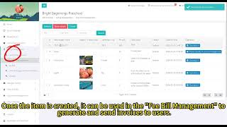 Preschool Management – How to Set Up Fee Items | preschool.zone