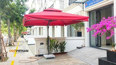 Dù che nắng lệch tâm gấp | Ô Dù Lệch Tâm Vuông 3m – Món Đồ “Cứu Cả Mùa Hè” Bạn Không Ngờ Tới!