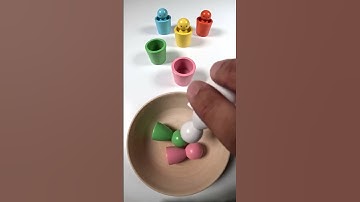 Color Sorting Wooden Figures ASMR  #oddlysatisfying #asmr #reverse #satisfying #relax
