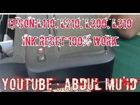 EPSON L110, L210, L300, L310 Ink Reset, Blinking Red Indikator