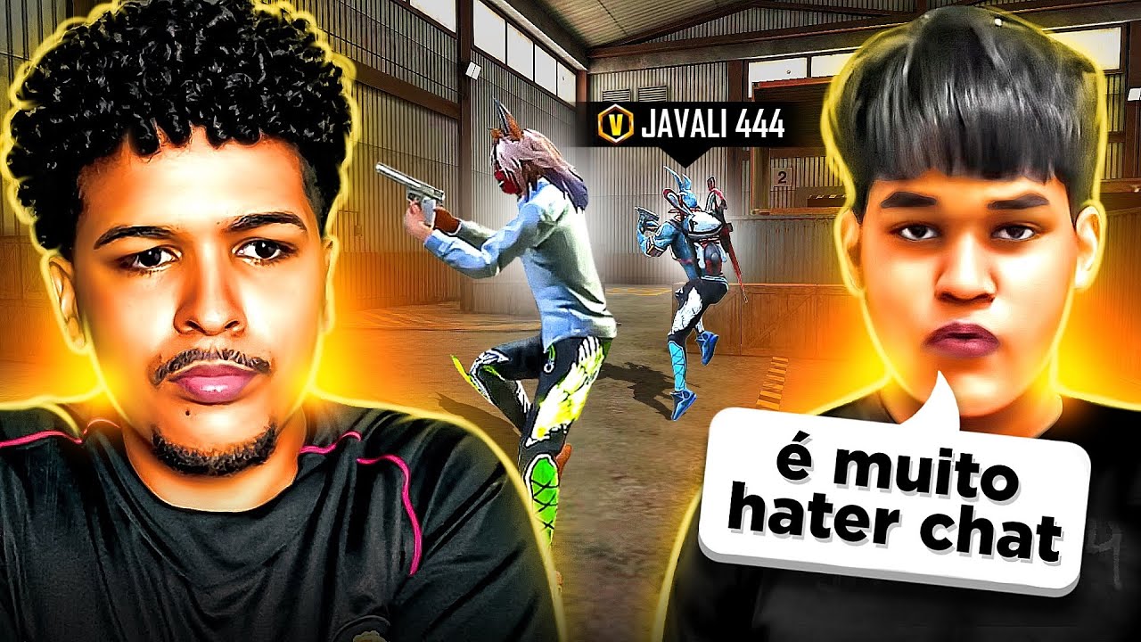 CAI CONTRA O JAVALI444 NO MODO GLADIADORES DO FREE FIRE! 😳