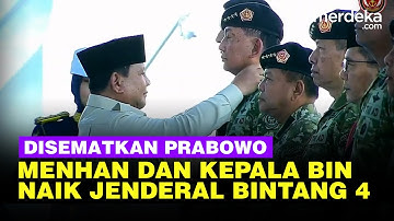 [FULL] Menhan Sjafrie & Kepala BIN Herindra Dapat Jenderal Kehormatan Bintang 4 dari Prabowo