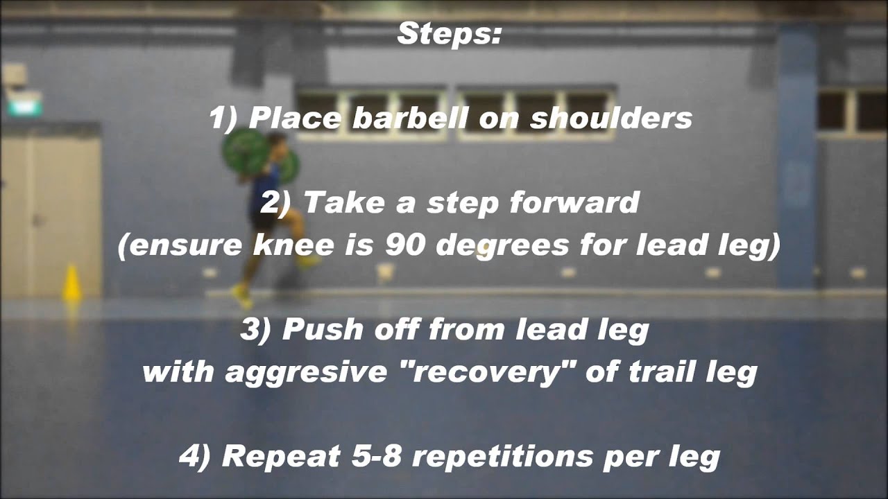 MaxForm Training System: Walking Lunges With Barbell