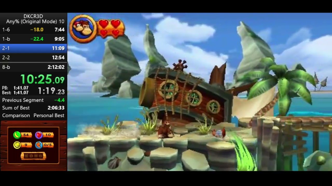 DKCR3D (original mode) any%