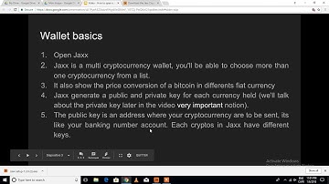 Video   How to open a Jaxx wallet