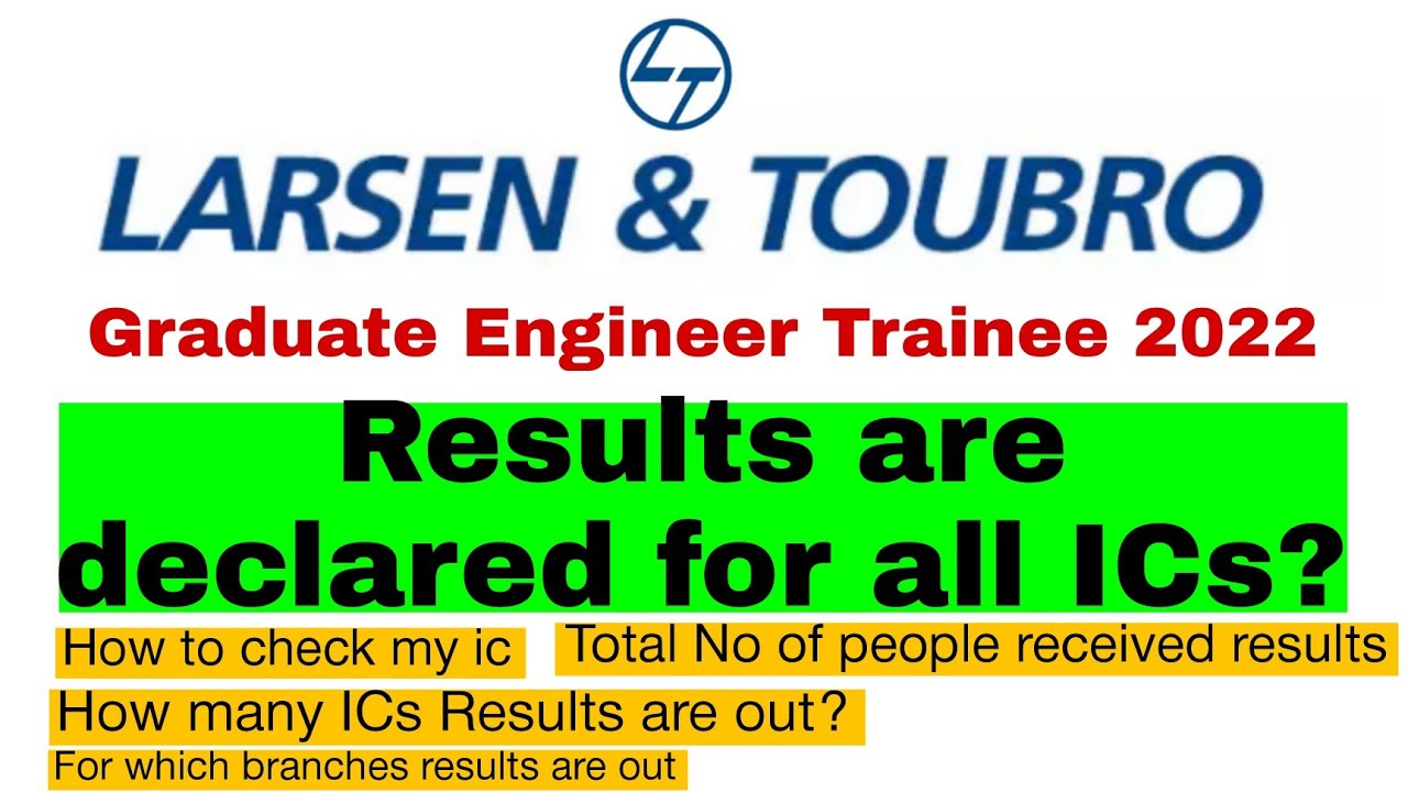 L&T get interview results declared for all ICs?