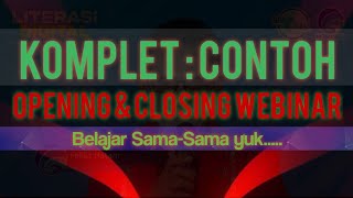 Opening Dan Closing Moderator Seminar Online Literasi Digital