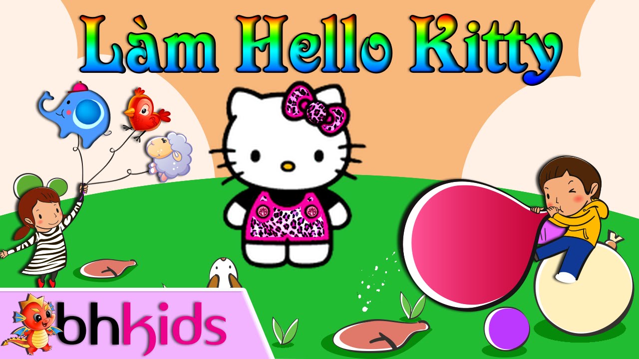 Bong Bóng Nghệ Thuật - Hướng Dẫn Tạo Hình Hello Kitty - YouTube