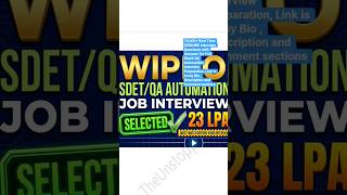 WIPRO QA Automation Interview Questions & Answers #selenium #playwright #sdet #java #softwaretesting