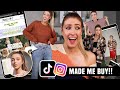 TIK TOK & INSTAGRAM MADE ME BUY IT!! (HUGE Clothing Haul / Try-on!)