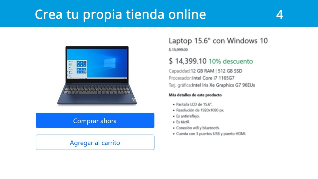 4. Tienda Online - Detalles del producto 